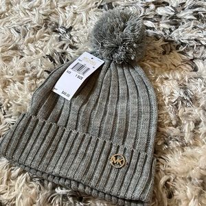 NWT Michael Kors knit hat with Pom Pom on top